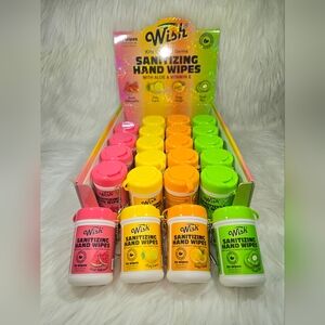 Wish Sanitizing Hand Wipes - Pink, Yellow, Orange, Green